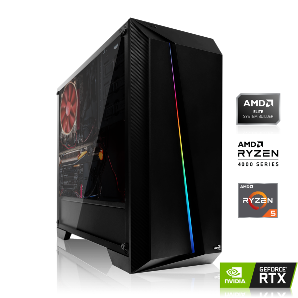 GAMING PC | AMD Ryzen 5 4500 6x3.60 GHz | 16GB DDR4 | RTX 2060 12GB | 500GB M.2 SSD