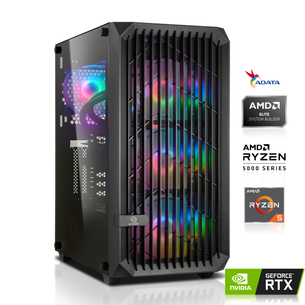 GAMING PC | AMD Ryzen 5 5600 6x3.50GHz | 16GB DDR4 | RTX 4060 Ti 8GB DLSS 3 | 512GB M.2 SSD