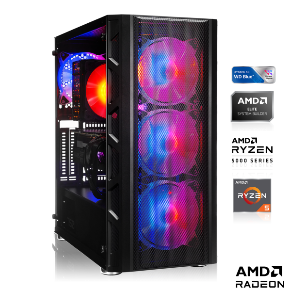 GAMING PC | AMD Ryzen 5 5600 6x3.50 GHz | 16GB DDR4 | RX 6800 16GB | 500GB M.2 SSD