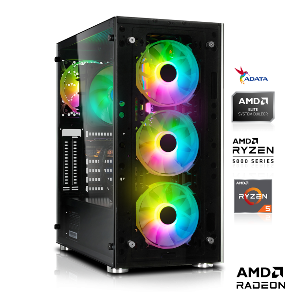 GAMING PC | AMD Ryzen 5 5500 6x3.60GHz | 16GB DDR4 | RX 6700 XT 12GB | 512GB M.2 SSD