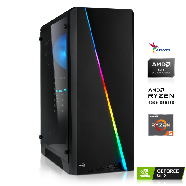 GAMING PC | AMD Ryzen 5 4500 6x3.60GHz | 16GB DDR4 | GTX1650 4GB | 512GB M.2 SSD