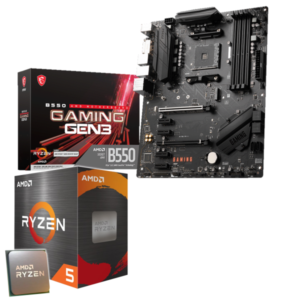 Aufrüst-Kit: MSI B550 Gaming Gen3 - AMD Ryzen 5 3600 6x 3.6 GHz