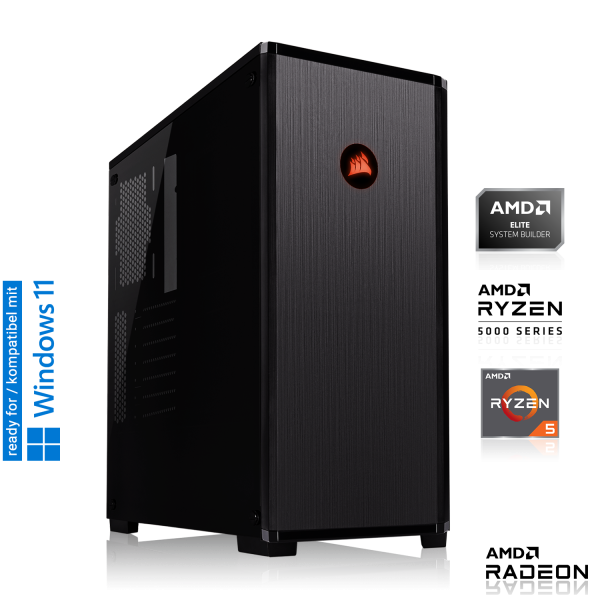 HIGH END PC | AMD Ryzen 5 5600X 6x3.70GHz | 16GB DDR4 | AMD RX 6700 XT | 512GB M.2 SSD + 1TB