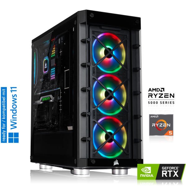 GAMING PC | AMD Ryzen 5 5600 6x 3.50GHz | 16GB DDR4 | RTX 3070 | 500GB M.2 NVMe