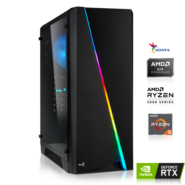 GAMING PC | AMD Ryzen 5 5500 6x3.60GHz | 16GB DDR4 | RTX 4060 Ti 8GB DLSS 3 | 512GB M.2 SSD