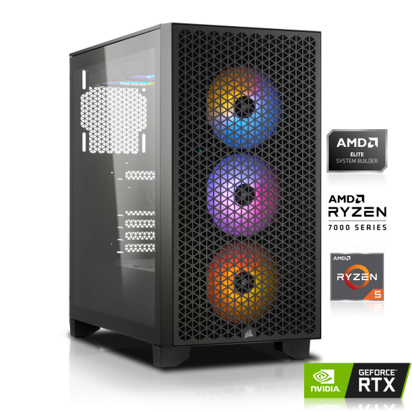 Game2Gether GAMING PC | AMD Ryzen 5 7600X 6x4.70GHz | 32GB DDR5 | RTX 4060 8GB DLSS 3 | 1TB M.2 SSD