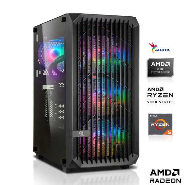 GAMING PC | AMD Ryzen 5 5600X 6x3.70 GHz | 16GB DDR4 | RX 6500 XT 4GB | 512GB M.2 SSD