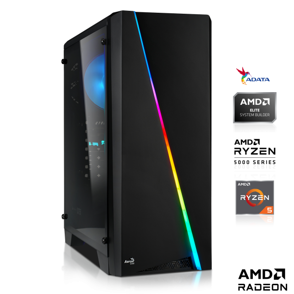 GAMING PC | AMD Ryzen 5 5500 6x3.60GHz | 16GB DDR4 | RX 7700 XT 12GB | 512GB M.2 SSD