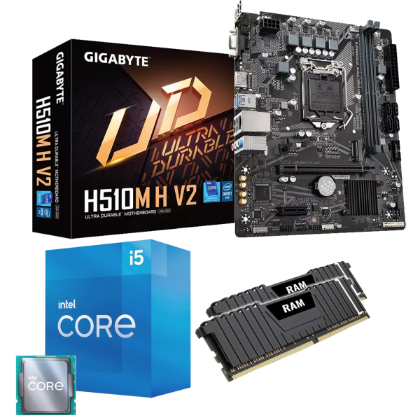 PC Aufrüstkit: GIGABYTE H510M H V2 | Intel Core i5-11400 6x 2.60GHz | 16GB DDR4 | Intel UHD