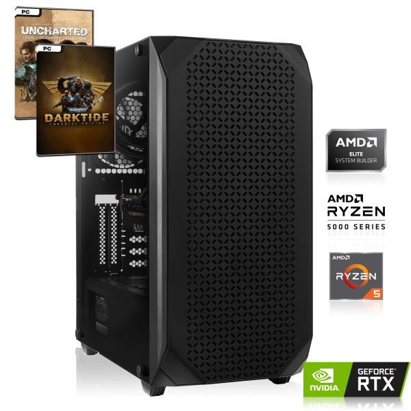 GAMING PC | AMD Ryzen 5 5500 6x 3.60GHz | 16GB DDR4 | RTX 3060 12GB | 500GB M.2 SSD