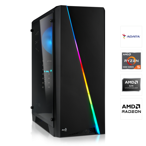 GAMING PC | AMD Ryzen 5 5500 6x3.60GHz | 16GB DDR4 | RX 6750 XT 12GB | 512GB M.2 SSD
