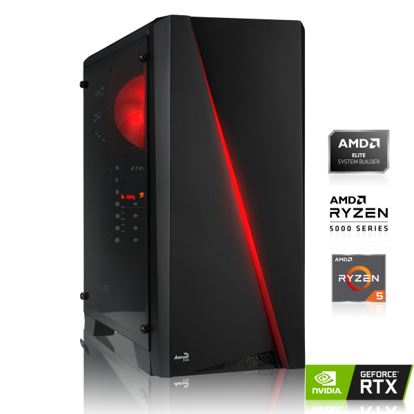 GAMING PC | AMD Ryzen 5 5600 6x3.50GHz | 16GB DDR4 | RTX 3050 8GB | 500GB M.2 SSD
