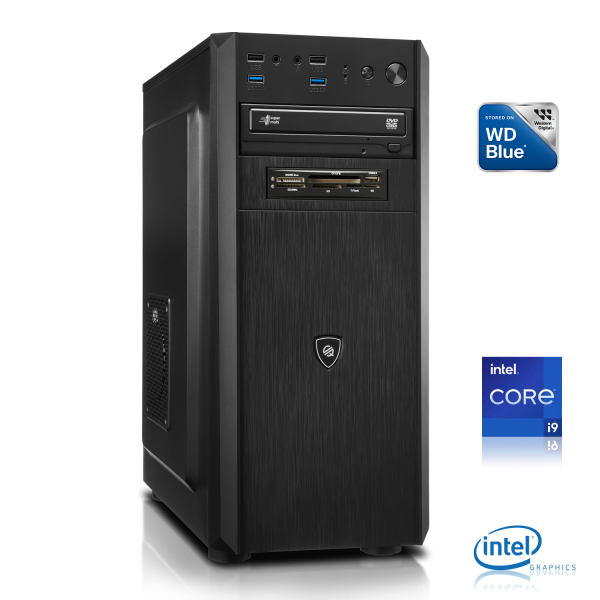 OFFICE PC | Intel Core i9-11900K 8x3.50GHz | 32GB DDR4 | Intel UHD Grafik | 1TB M.2 SSD + 2TB HDD