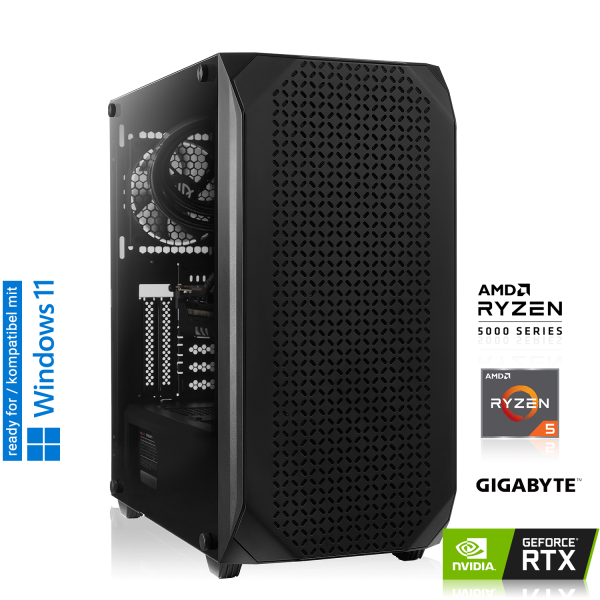 GAMING PC | AMD Ryzen 5 5500 6x 3.60GHz | 16GB DDR4 | RTX 3060 12GB | 500GB M.2 SSD