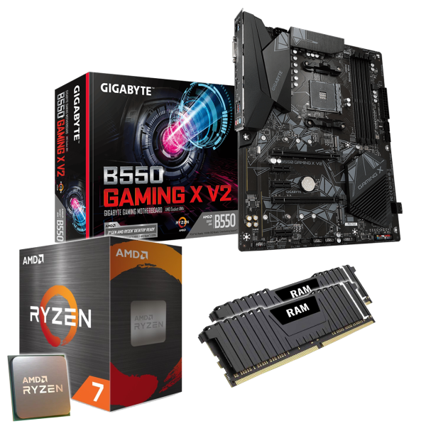 PC Aufrüstkit: GIGABYTE B550 Gaming X | AMD Ryzen 7 5800X 8x 3.80GHz | 16GB DDR4