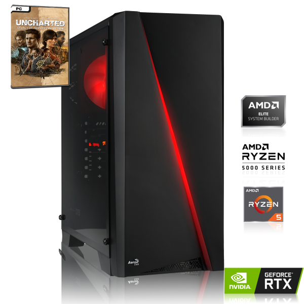 GAMING PC | AMD Ryzen 5 5600 6x 3.50GHz | 16GB DDR4 | RTX 3050 - 8GB | 500GB M.2 NVMe