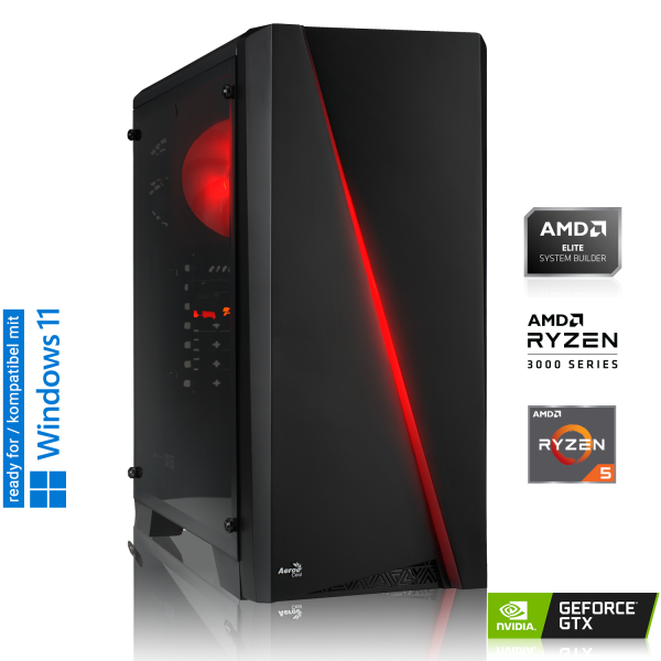 GAMING PC AMD Ryzen 5 3600, 6x 3.60GHz | 16GB DDR4 | GTX 1660 Ti 6GB | 480GB M.2 SSD