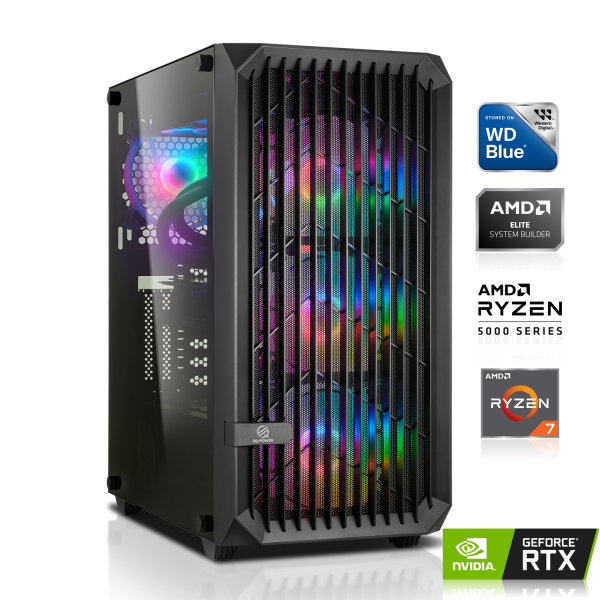 GAMING PC | AMD Ryzen 7 5800X 8x3.80GHz | 16GB DDR4 | RTX 4060 8GB DLSS 3 | 1TB M.2 SSD