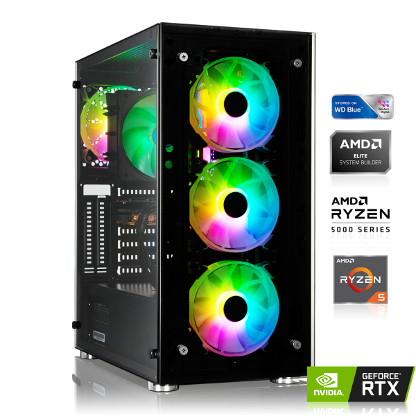 GAMING PC | AMD Ryzen 5 5600X 6x3.70 GHz | 16GB DDR4 | RTX 3070 Ti 8GB | 1TB M.2 SSD