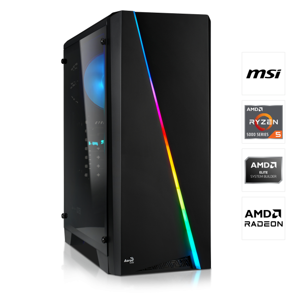 GAMING PC | AMD Ryzen 5 5500 6x3.60GHz | 16GB DDR4 | RX 7700 XT 12GB | 1TB M.2 SSD
