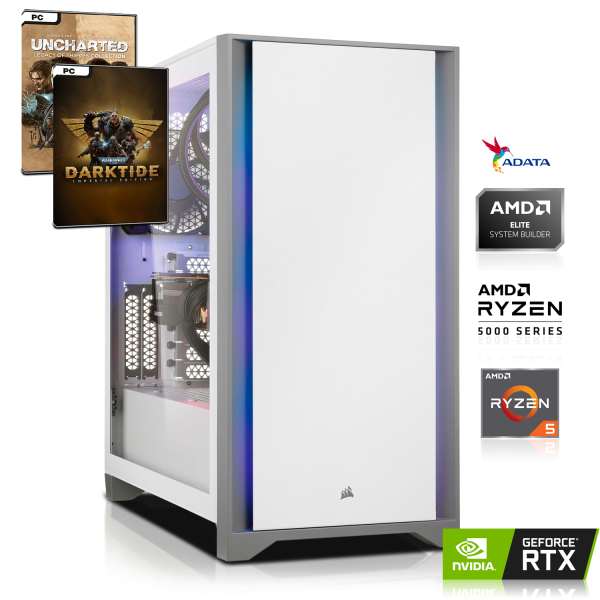 GAMING PC | AMD Ryzen 5 5500 6x 3.60GHz | 16GB DDR4 | RTX 3060 Ti | 512 GB M.2 SSD + 1TB HDD
