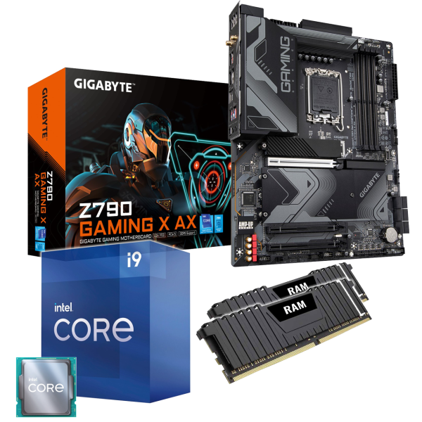 PC Aufrüstkit: GIGABYTE Z790 Gaming X AX WIFI | Intel Core i9-13900K 24x 3.00GHz | 16GB DDR5 | Intel UHD