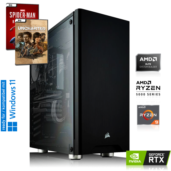 XDREAM GAMING PC | AMD Ryzen 9 5900X 12x3.70GHz | 16GB DDR4 | RTX 3080 Ti 12GB | 500GB SSD M.2 NVMe + 1000GB HDD