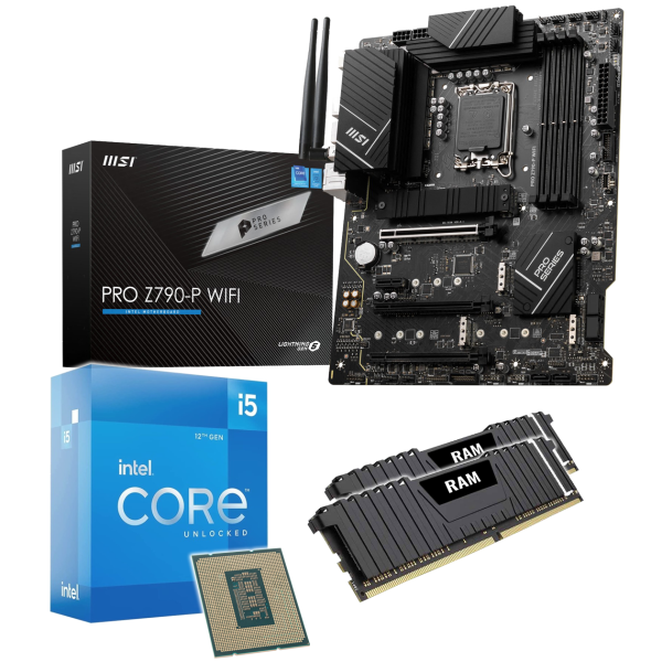 PC Aufrüstkit: MSI Pro Z790-P WIFI | Intel Core i5-13600K 14x 3.50GHz | 16GB DDR5 | Intel UHD