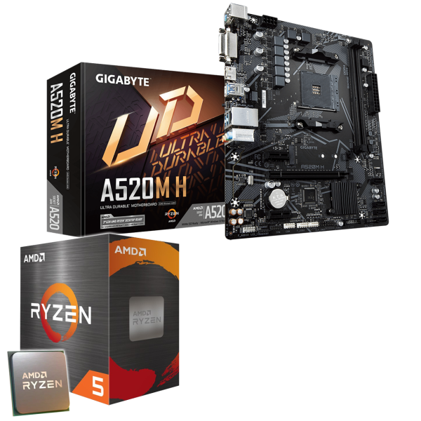 Aufrüst-Kit: GIGABYTE A520M H - AMD Ryzen 5 5600G 6x 3.90 GHz - AMD Radeon Graphics