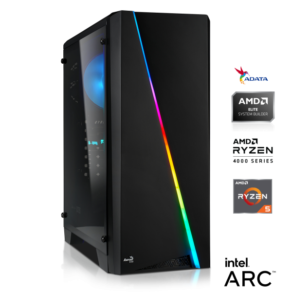 GAMING PC | AMD Ryzen 5 4500 6x3.60GHz | 16GB DDR4 | Intel Arc A380 6GB | 512GB M.2 SSD
