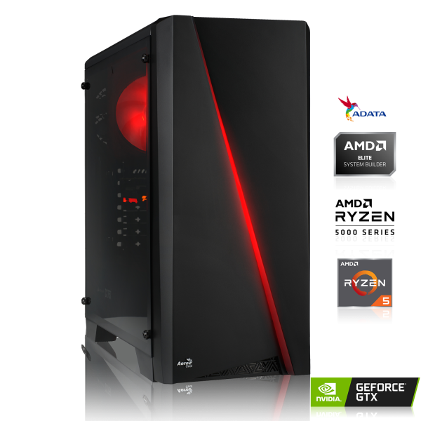 GAMING PC | AMD Ryzen 5 5500 6x3.60GHz | 16GB DDR4 | GTX1650 4GB | 512GB M.2 SSD