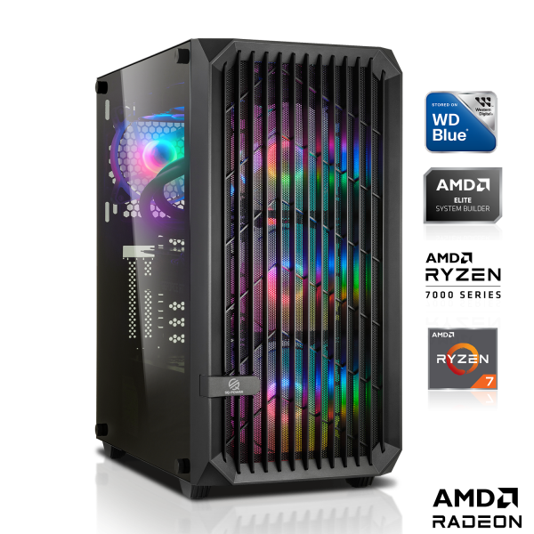 GAMING PC | AMD Ryzen 7 7700X 8x4.50GHz | 16GB DDR5 | RX 6800 XT 16GB | 1TB M.2 SSD