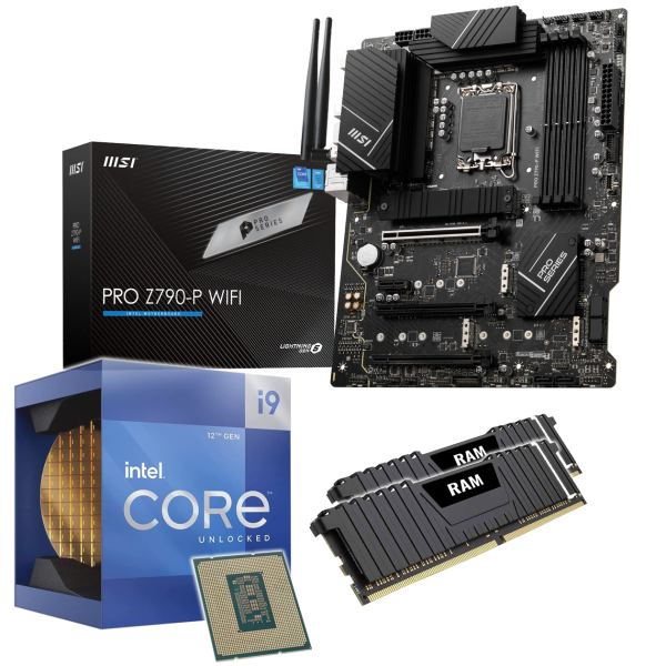 PC Aufrüstkit: MSI Pro Z790-P WIFI | Intel Core i9-12900K 16x 3.20GHz | 16GB DDR5 | Intel UHD