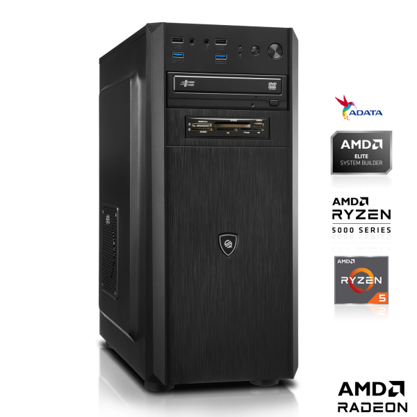 OFFICE PC | AMD Ryzen 5 5600G 6x3.90GHz | 16GB DDR4 | Radeon Grafik | 512GB M.2 SSD