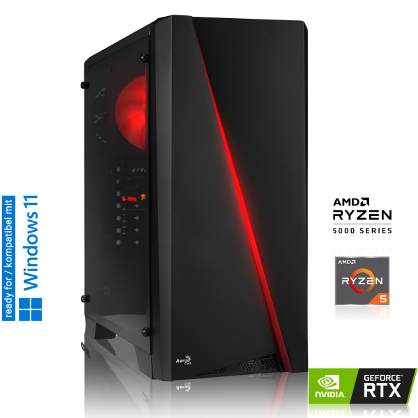 GAMING PC | AMD Ryzen 5 5600 6x3.60 GHz | 16GB DDR4 | RTX 3070 8GB | 240GB M.2 SSD + 1TB HDD
