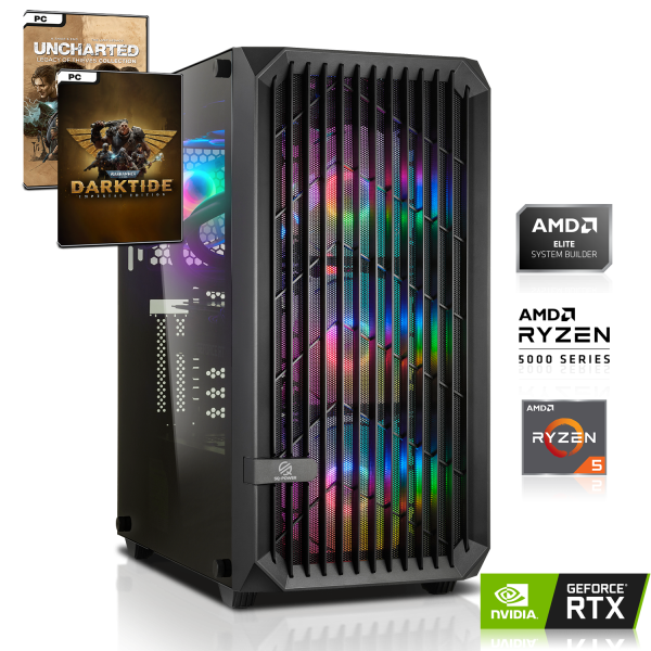 GAMING PC | AMD Ryzen 5 5500 6x 3.60 GHz | 16GB DDR4 | RTX 3060 12GB | 500GB SSD
