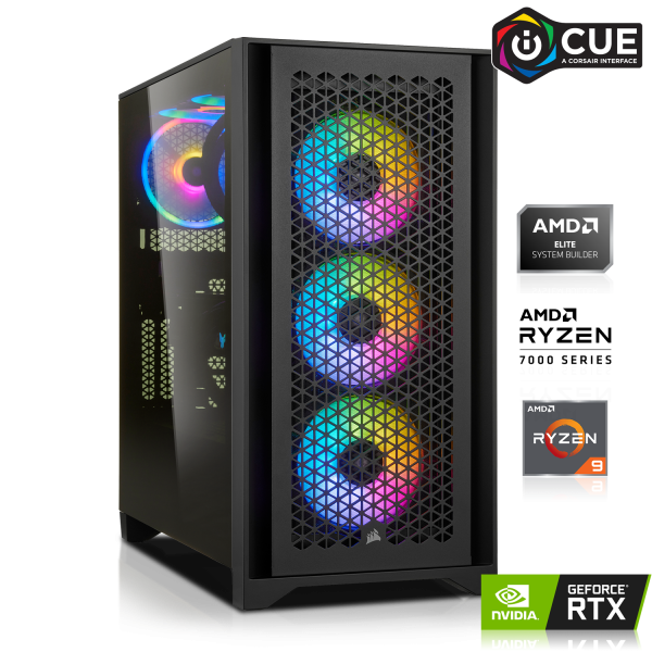 RGB PC iCUE | AMD Ryzen 9 7950X 16x4.50GHz | 32GB DDR5 | RTX 4090 24GB DLSS 3 | 1TB M.2 SSD
