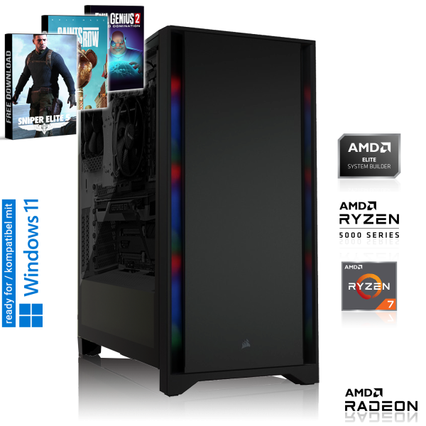 HIGH END PC | AMD Ryzen 7 5800X 8x 3.8GHz | 16GB DDR4 | RX 6800 XT 16GB | 480GB M.2 SSD + 1TB