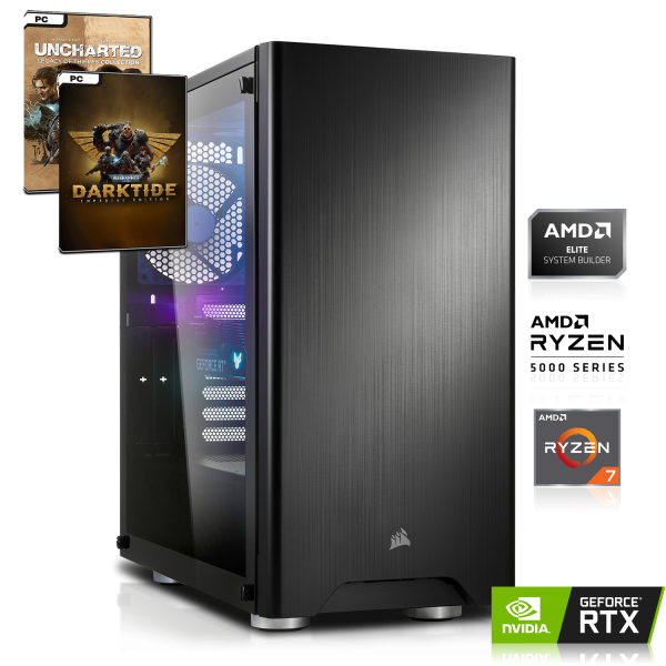XDREAM GAMING PC | AMD Ryzen 7 5800X 8x3.80GHz | 16GB DDR4 | RTX 3070 8GB | 500GB SSD M.2 NVMe + 2000GB HDD